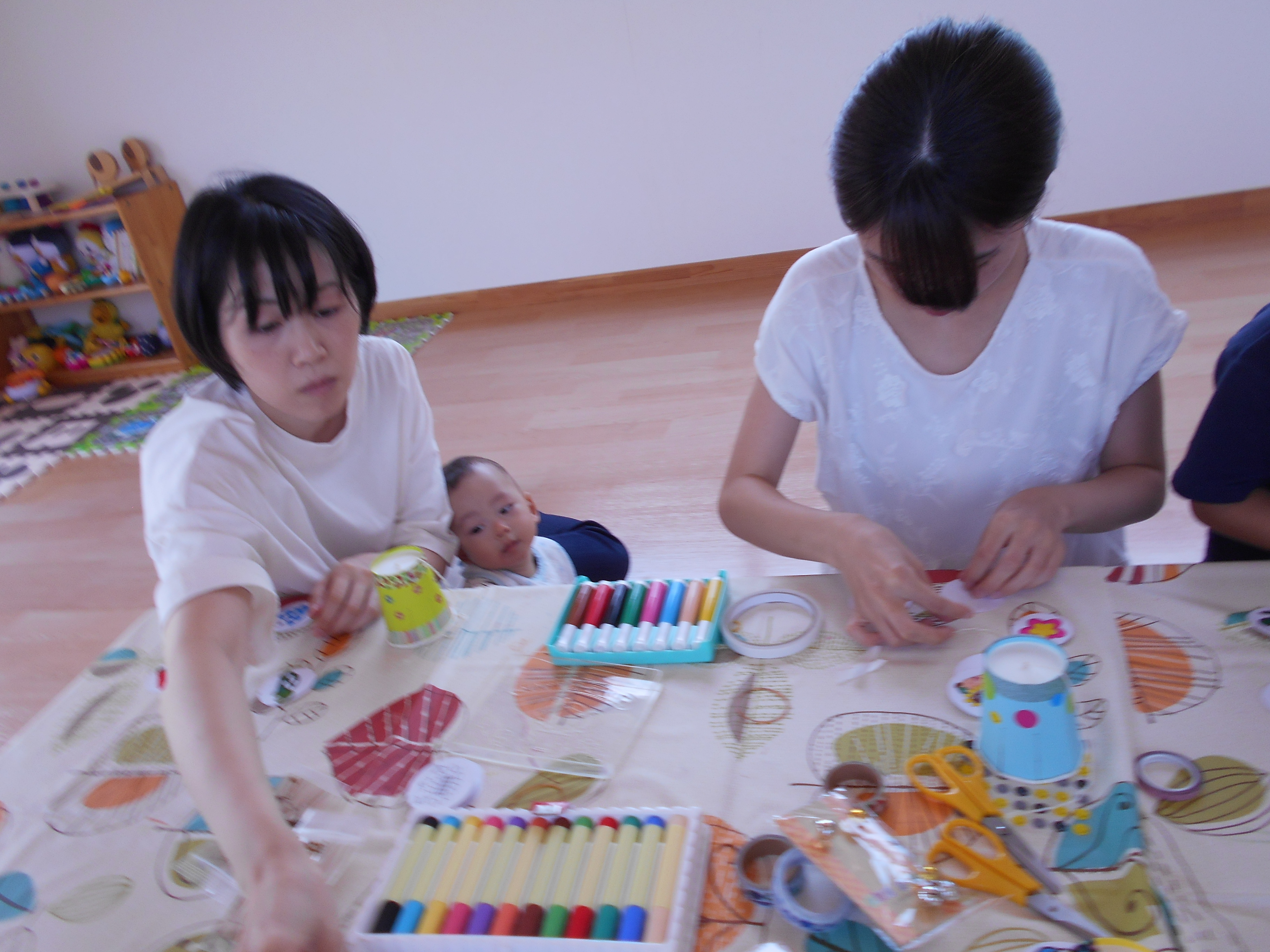 ☆子育て支援7月☆第2回目☆
“夏の風物詩”『♬風鈴作り♬』